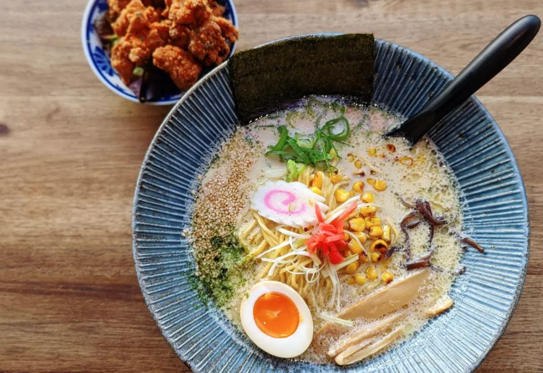 Slurp Japanese fried chicken-topped ramen at Hanaya Fusion Café, a real ...