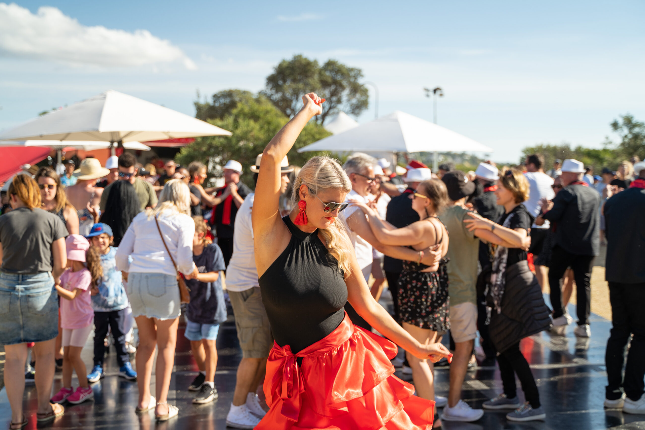 The Ventana Stage at Frankston Waterfront Festival is a kaleidoscope of cultural brilliance